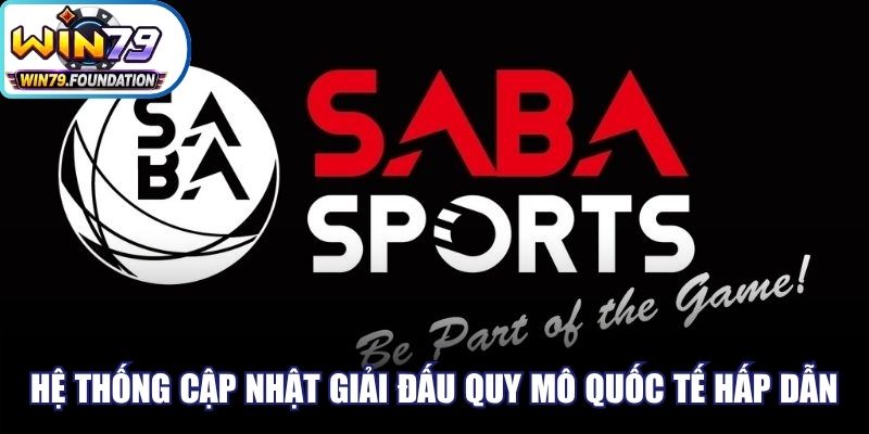 Hệ thống cập nhật những giải đấu quy mô quốc tế cực kỳ hấp dẫn